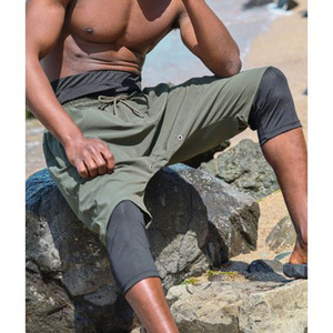 Muslim Halal Swim Shorts <strong>Men</strong> Swimsuit Spandex Quick Dry Shorts <strong>Swimwear</strong> for <strong>Islamic</strong> <strong>Men</strong> Knitted Beach Swim Trunks Swimming Pants - Product Image 6
