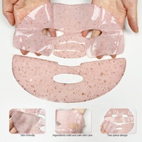 Masque Visage Rose en Tissu à l'ADN de Saumon, PDRN, Centella, Vitamine C et Collagène – Hydratation, Raffermissement du Teint, Effet Peau de Verre – Guangdong
