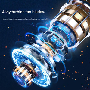 Aspirateur de voiture portable sans fil rechargeable haute puissance - Mini aspirateur ABS 0,13 L, autonomie de 18 min pour poils d'animaux, sièges et tapis - Product Image 4