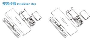 J thông minh thay đồ hệ thống thực tế S-2046A-ICA1 thông minh Thẻ khóa xử lý khóa kỹ thuật số Khóa điện tử - Product Image 3