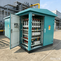 Station de transformateur extérieure compacte préfabriquée et personnalisable en acier Zhong'an Electric Industrial 12kV 630A-1250A IP40