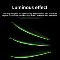 Appât de gabarit lumineux Laser à naufrage rapide 15g-400g maquereau appât de gabarit lent carpe métal pour la pêche en mer fond en plastique lac jigging leurre