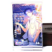 Support transparent en acrylique personnalisé avec personnage d'anime imprimé, CNC, pour photo, décoration de Noël et d'Halloween