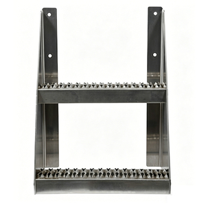 Marchepieds universels robustes en aluminium classe 8 pour camions semi-remorques, avec plaque de fixation antidérapante pour Peterbilt, Kenworth, Freightliner - Product Image 3