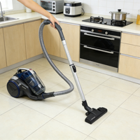 Aspirateur domestique sans sac à filtre HEPA 1,6 L 1400 W, cyclonique, auto-nettoyant, pour la poussière des sols secs