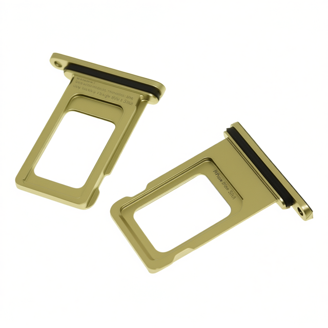 Yellow Aluminum Alloy SIM Card Tray Replacement Part for 11