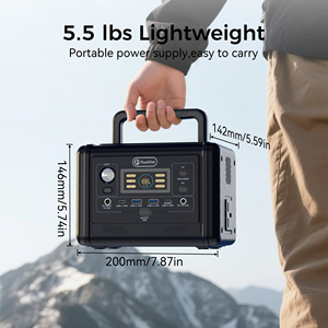 400W <b>Backup</b> <b>Battery</b> Portable Solar Generator Power Station Pure Sine Wave Output Car Panels TELLUS-T200 Solar Generat - Product Image 1