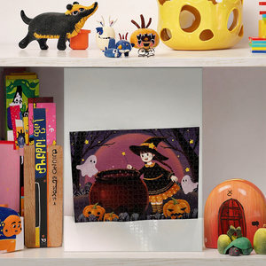 Halloween Phù Thủy Và Vạc Giấy Ghép Hình Câu Đố 500 Mảnh DIY Phim Hoạt Hình Đồ Chơi Cho Lễ hội Vui Vẻ Và Trang Trí Nội Thất - Product Image 5