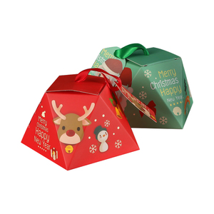 Sweet Boxes Hamper Paper for christmas eve Treat Bag Foldable Gift Box