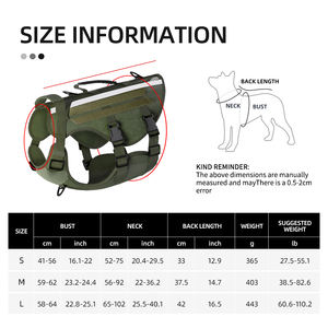 Arnés Resistente para Perros con Asa Ajustable, Reflectante, para Pastor Alemán, Chaleco para Perros Grandes, Entrenamiento, Fácil Control - Product Image 2