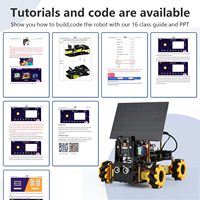 Kit de Robótica con Cámara Inteligente ESP32, Coche Robótico Solar, Kit de Programación Electrónica STEM, Compatible con Arduino/Scratch/Python