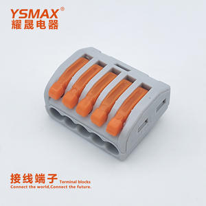 Bloc de bornes à déconnexion rapide Yaosheng 2P, une entrée, une sortie, en matériau PC, pour l'alimentation électrique en ingénierie électrique - Product Image 2