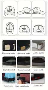 Casquette de baseball sportive personnalisée en tissu popeline pour la course, les entraînements, les activités de plein air, toutes saisons, avec logo brodé 3D, motif léopard, pour les fêtes - Product Image 4