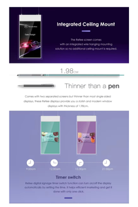 Écran d'intérieur d'affichage de fenêtre d'affichage à cristaux liquides Ultra mince de luminosité élevée - Product Image 2