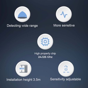 Yoursensor เซ็นเซอร์ตรวจจับความเคลื่อนไหว24 GHz สำหรับการเปิดประตูอัตโนมัติ, YS104-D - Product Image 5