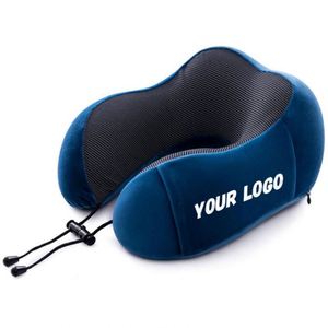 Oreiller de voyage pliable en mousse à mémoire de forme pour le soutien cervical, idéal pour l'avion et la voiture - Product Image 1