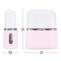 Nouvel ensemble de flacons cosmétiques de voyage 4-en-1 réutilisables, anti-fuite et compressibles pour shampoing et produits de toilette 2024