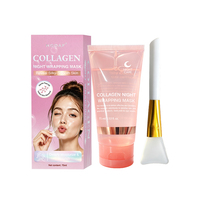 Masque de nuit au collagène à formule personnalisée, marque privée, type peel-off, hydratant, éclaircissant, production OEM de soins de la peau