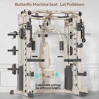 Machine de musculation Smith Butterfly tout-en-un, équipement de fitness multifonctionnel pour la maison, machine d'entraînement de la force musculaire pour la remise en forme