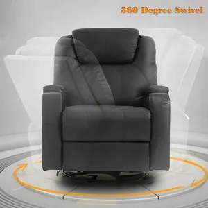 Home Power Sofa Pu Leder Bequeme Massage Drehbar Elektrisches Leder Lazy Boy Recliner Sofa Stuhl