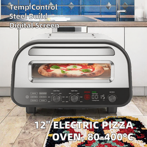 Forno Elettrico per Pizza 220V 1700W in Acciaio Inox con Termostato Regolabile A+ Capacità 6L 80-400°C ° <span class=keywords><strong>Forni</strong></span> da banco C - Product Image 2