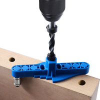 Kit de gabarit de trou de poche 6/8/10mm ensemble de Guide de perceuse d'angle de travail du bois perforateur localisateur gabarit ensemble de forets pour outils de menuiserie bricolage
