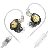 Auriculares KZ EDX Pro Deportivos HiFi con Bajos Potentes, 1 Auricular Dinámico Intrauditivo, Auriculares de Monitoreo, Alta Sensibilidad, para Audiófilos