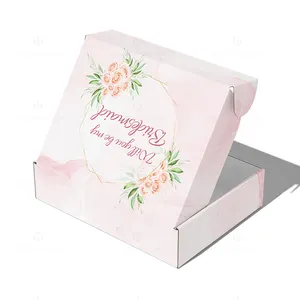 صندوق ورقي فاخر للهدايا والشوكولاتة مطبوع مخصص ويُستخدم في تغليف الهدايا لهدايا الزفاف ويُباع بالجملة
