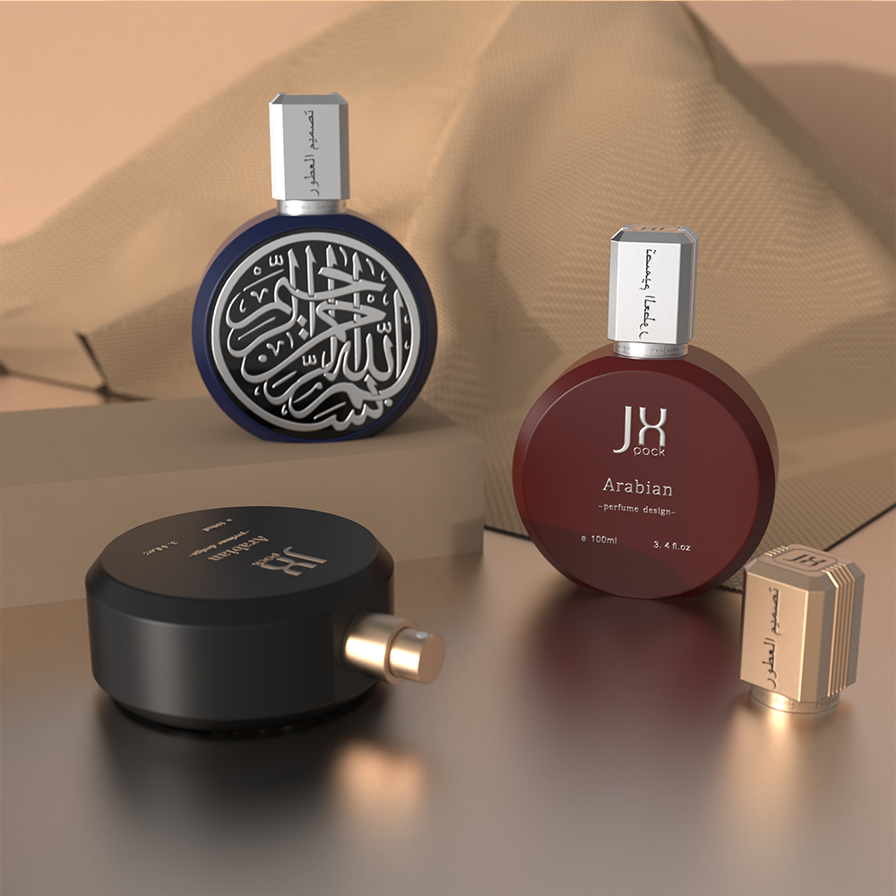 Flacon de parfum rouge