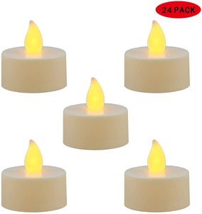 Home Candle Flame-less <strong>LED</strong> <strong>Tealight</strong> Candles 100 Hours Pack of 24 <strong>Tealight</strong> - Product Image 5