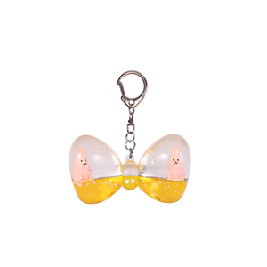 พวงกุญแจการ์ตูนเต่าน้อยผูกโบว์ 3 มิติ ของเหลวไหลได้ กลิตเตอร์ OEM ODM ดีไซน์ใหม่ ขายส่ง สร้างสรรค์ อะคริลิคสั่งทำได้ - Product Image 6