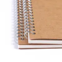 Cuaderno de hojas sueltas para viaje, libreta portátil de imitación de cuero, Manual, Papel Kraft Vintage, cubierta suave personalizada