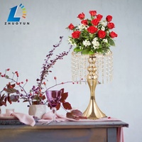 Vase à fleurs en fer doré moderne, centre de table pour la maison, fête ou décoration de mariage, design élégant