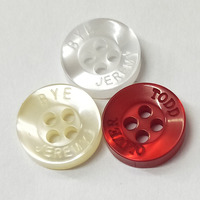 Boutons fantaisie en résine de perle et polyester pour chemises polo personnalisées avec logo gravé pour hommes et vêtements pour enfants