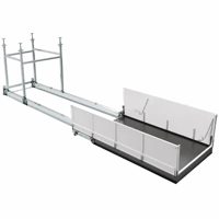 Plateforme de chargement hydraulique rétractable pour conteneurs à crochet, bennes à déchets, équipement de chargement et de déchargement de camions