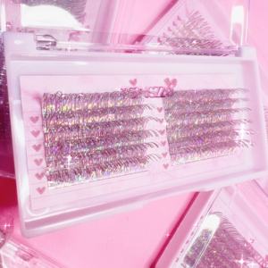 Extensions de cils synthétiques noires brillantes naturelles, cils individuels, épaisseur 0,07 mm, longueur naturelle, volume complet, Chris Timas - Product Image 4