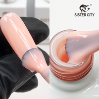Vernis Gel UV Transparent Effet Caoutchouc Marque Privée 15ml – Bouteille DIY pour French Manucure, Non Toxique, Écologique, Longue Durée, pour Nail Art