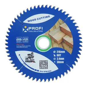 TCT circular saw blade supplier with non-stick coating for wood plastic 165mm