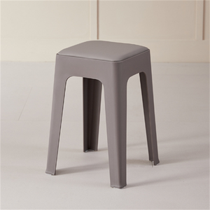 Tabouret carré empilable en plastique pour la maison, confortable, coloré, design minimaliste pour <span class=keywords><strong>chambre</strong></span> à coucher, salon, hôpital, hôtel - Product Image 6