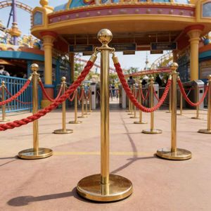 <span class=keywords><strong>Poste</strong></span> de Barrera con Cuerda de Terciopelo o Cuerda Trenzada - Product Image 6