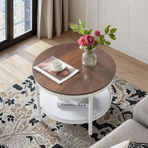 Modern minimalist dome coffee <b>table</b>, creative home decor for living room, solid wood floor <b>table</b>, minimalist style. - Product Image 4