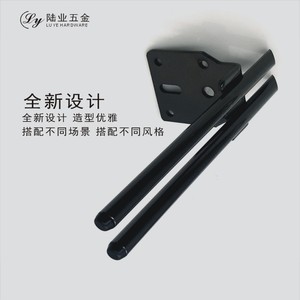 Pied de meuble réglable Luye en acier carbone noir pour canapé, table, lit, armoire - Product Image 4