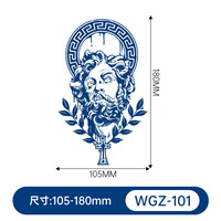Autocollant de tatouage pour le corps, autocollant de tatouage imperméable, croix de Jésus, religieux, imperméable, respectueux de l'environnement, longue durée, 15 jours