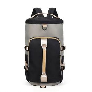 Free Sample <b>Travel</b> <b>bag</b>, large capacity, multifunctional portable shoe compartment, round bucket, single shoulder <b>backpack</b> - Product Image 2