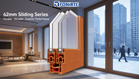 Fenêtres et portes coulissantes en PVC extrudé Fonirte Modern avec moustiquaire pliante - Profilés plastiques sur mesure