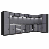 Système de rangement modulaire pour garage OEM ODM OBM, armoire à outils en acier, établi, revêtement antirouille, capacité de charge de 200 kg, directement de l'usine