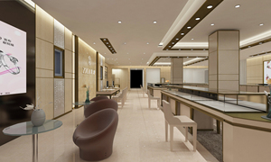 Joyería de encimera centro comercial larga de Metal pendiente collar quiosco de joyería de diamante, diseño de la tienda, - Product Image 4