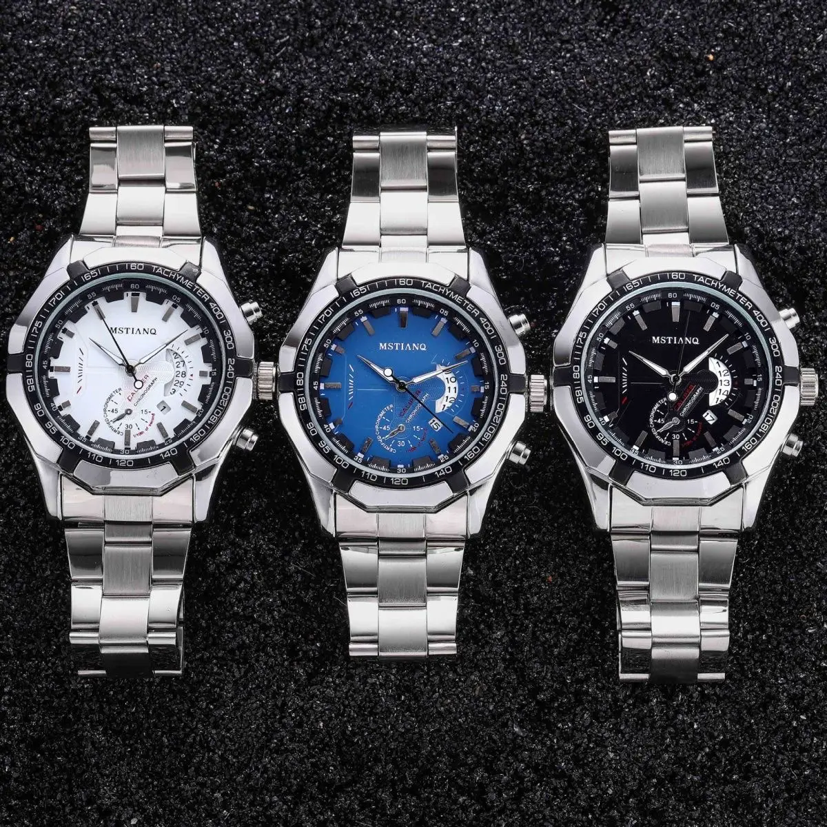 Nouvelle marque de mode alliage marque montre de luxe hommes d'affaires montres à quartz hommes montre logo