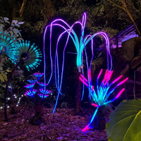 Lumières de paysage série Avatar - Arbres décoratifs pour zones scéniques - Lumières extérieures étanches IP65 RGBW à intensité variable - Garantie 2 ans