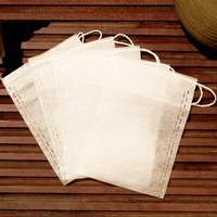 Sachet de thé en fibre de maïs à nouer 10x15, filtre à thé, sachet jetable pour assaisonnement et marinade